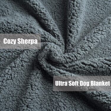 Водонепроникний коврик для собак 100x120 см - Великий м'який коврик для собак, зворотний коврик для тварин, стійкий до подряпин та прання, захист для дивану, ліжка та автомобіля, сірий (100x145 см)