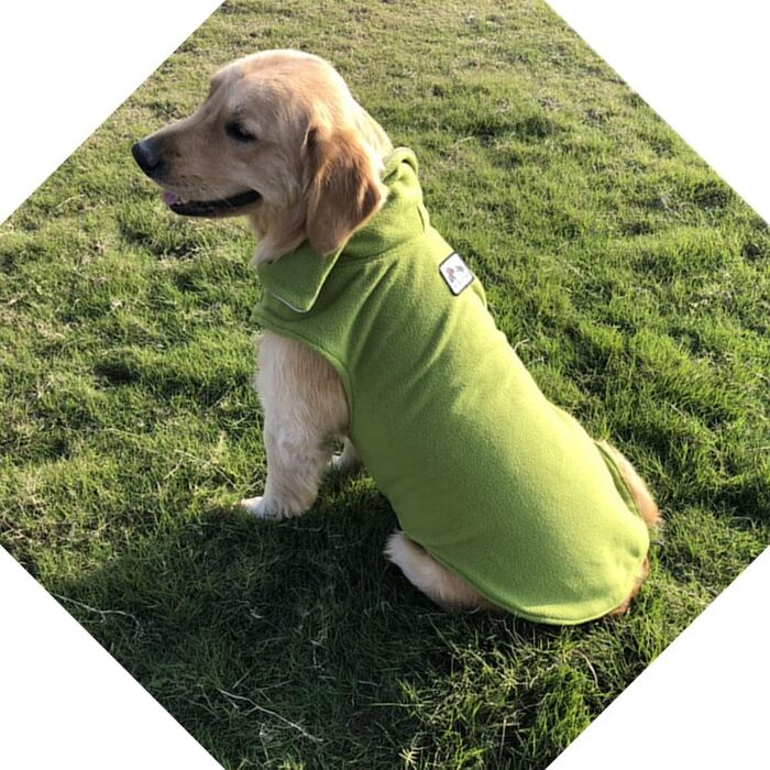 Зимовий теплий пуловер для собак з флісу Polar, бавовняна куртка для собак, зелений L