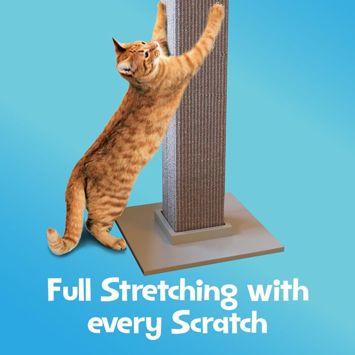 Когтеточка для котів SmartCat Pioneer Pet Ultimate, сіра, 81 см