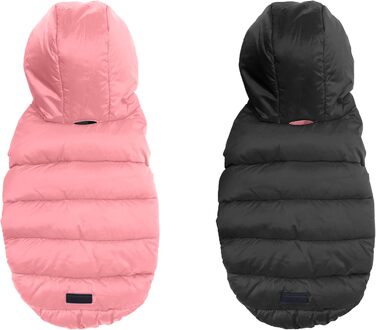 Ветровка для собак Pawtitas, вітронепроникна, водовідштовхувальна, чорно-блакитно-зелена, для великих порід, з кишенею, XX-Large (1 шт.)