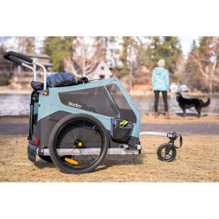 Причіп для тварин Burley Bark Ranger, чорний/синій, універсальний розмір