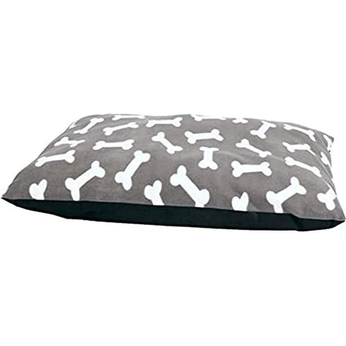 Подушка для тварин Karlie Kissen quadratisch Fleece з мотивом лапок, 91x70x4 см, сіра