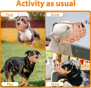 Майерзон Намордник для собак Пітбуль, Ротвейлер, Стаффордширський тер'єр. Захист від укусів, дресирування, грумінг. Зелений, бежевий.