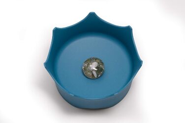 VitaJuwel годівниця для води з бамбука з сумішшю дорогоцінних каменів для собак та котів | (OZEANBLAU)