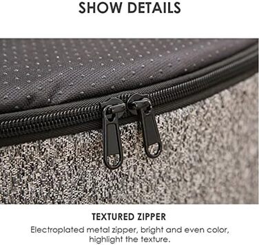 Ортопедичний лежак для котів та собак з memory foam, знімний чохол (S, антрацит)