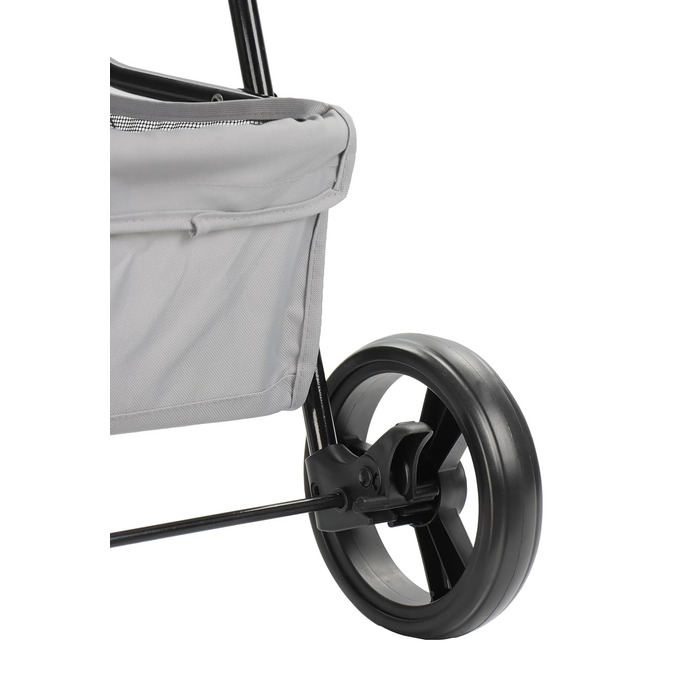 Візок для собак Сенна сірий, зручний для прогулянок