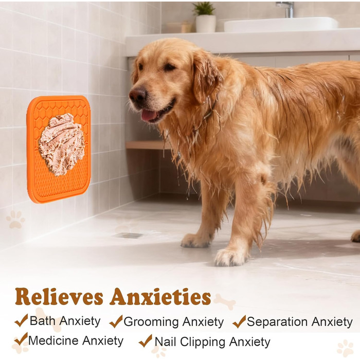 Килимок для ласощів для собак та котів AiQInu з присосками для грумінгу та догляду за кігтями