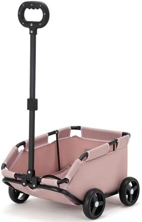 Візок для міні-тваринок, рожевий: котячий/собачий, складний, з лебідкою, EVA-колеса, 7 кг