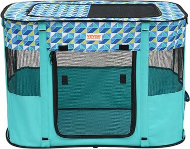 Клітка для цуценят VEVOR, розкладний вольєр для собак, 812 x 609 x 558 мм, з мискою, 600D Oxford, для малих та середніх тварин