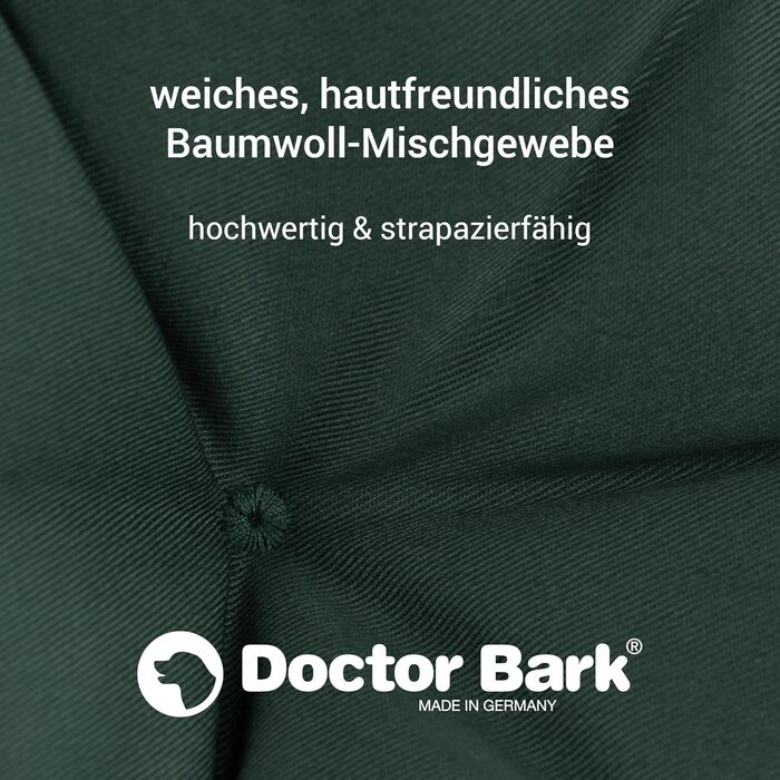 Ортопедичне ліжко для собак Doctor Bark - великі породи, XXL (110x100 см), зелене, миється до 95°C