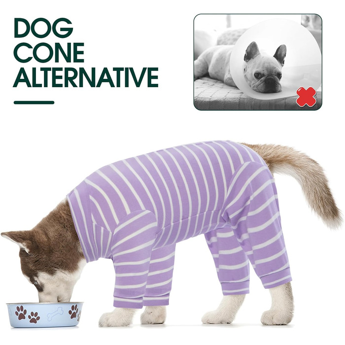 Корсет для собак після операції, після кастрації, для собак, для сук, піжама для собак малого та середнього розміру, фіолетовий, XL