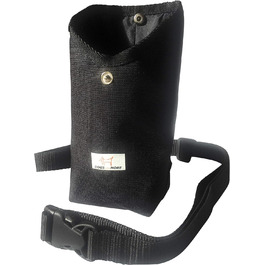 Сумка для собак Prima-Bag з регульованим поясом (кишенька для ласощів/сумка для ласощів/сумка для корму) чорного кольору