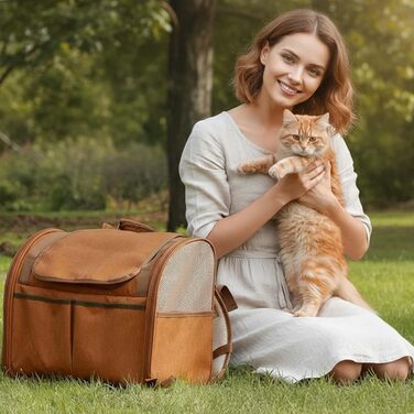 Рюкзак для кота з сіткою, переноска для тварин, рюкзак для собак та котів до 5 кг, дихаючий та легкий