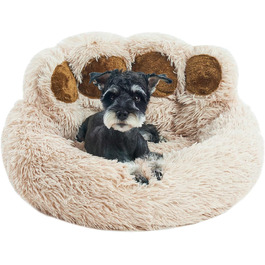 Кругле собаче ліжко Kamel, м'яке, у формі пончика, 66x66x20 см, для маленьких собак