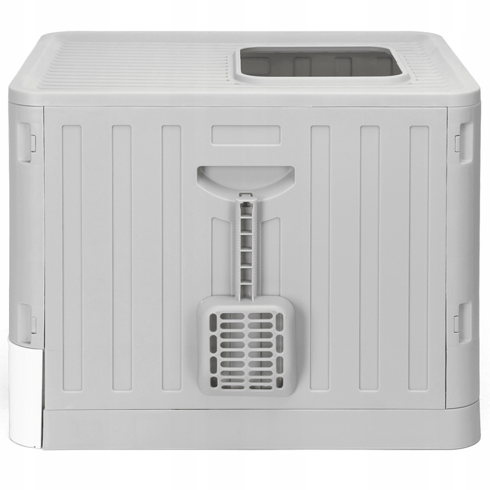 Відкритий лоток для котів Nobleza, сірий, з ручкою, 48,5 см x 38,5 см x 38,2 см