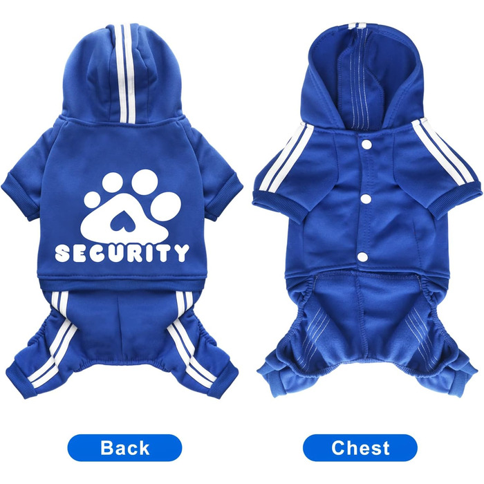 Теплий пуловер для собак на осінь-зиму: м'яка флісова куртка для чихуахуа, тедді та інших маленьких та середніх порід. Бавовняний костюм для собак та котів (L, темно-синій)