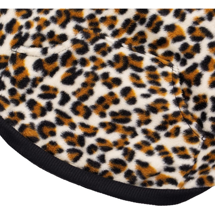 Світшот для собак Французького бульдога з кишенями, теплий флісовий пуловер для маленьких собак, чихуахуа, котів (S, леопард)