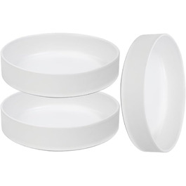 Набір мисок для котів з кераміки, 3 шт. – миски для котів та кошенят, 15 x 4 см, білий