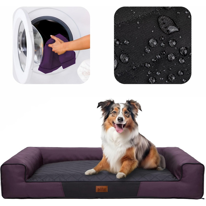 Килимок для собак XL, 100 x 66 см, червоний з чорним, м'який лежак для тварин