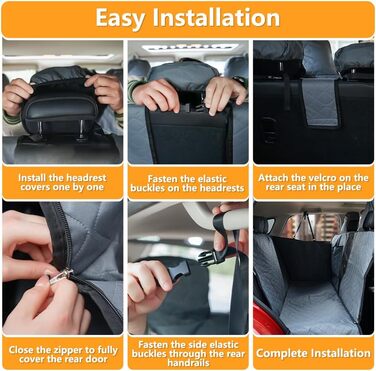 Захисний чохол на сидіння автомобіля для собак, Tesla Model Y 2020-2024, штучна шкіра, водовідштовхувальний, стійкий до подряпин, для заднього сидіння, килимок для тварин, автомобільна гамак з сіткою