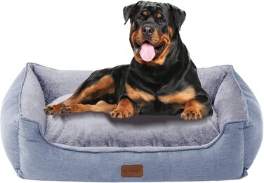 Ортопедичне ліжко для собак OUPEIWAWA, 62x50x17 см, сірого кольору, XL