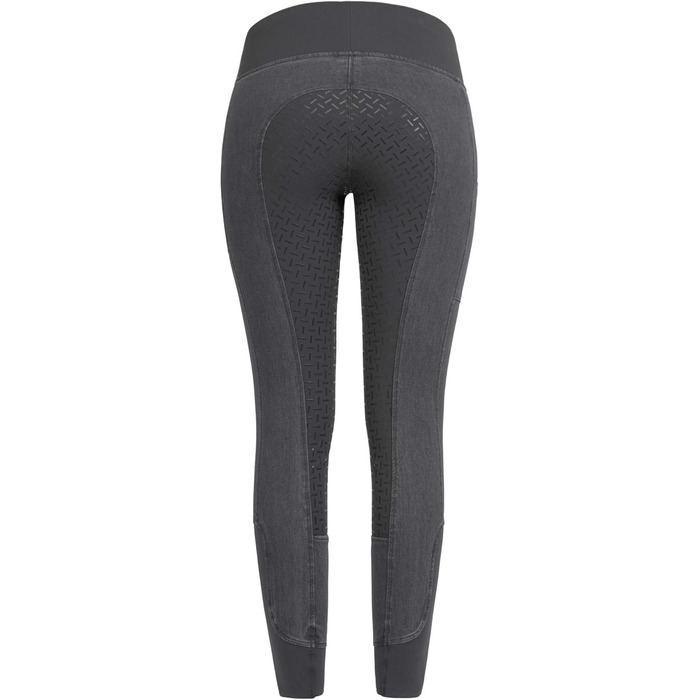 Джинсові легінси для верхової їзди RIDERS CHOICE з силіконовим повним покриттям та кишенею для телефону - RidersDeal Collection (Сірий, 32)