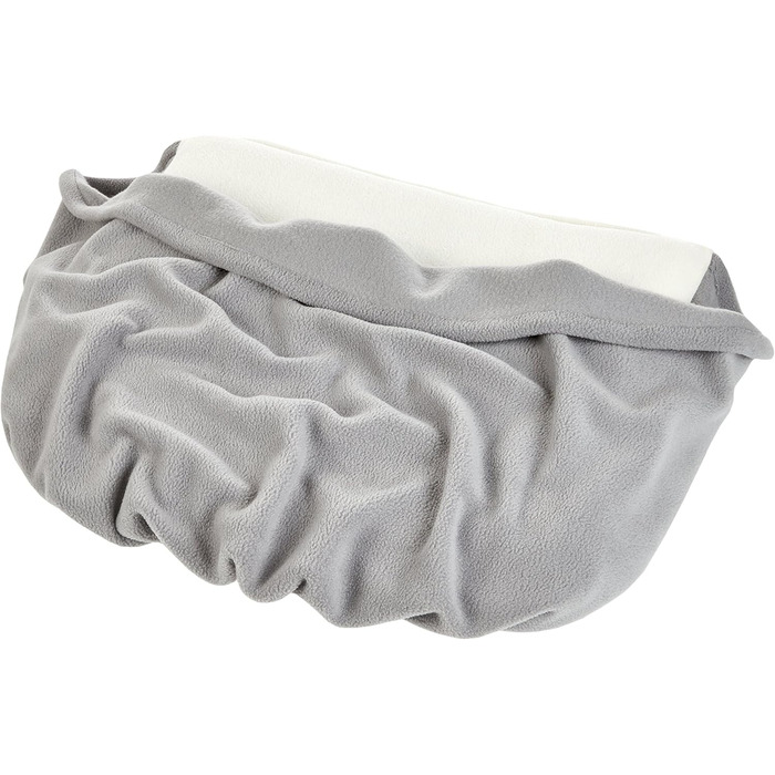 М'яке собаче ліжко з підстілкою кремового та сірого кольорів 110 x 100 см - затишок та спокій для собак завдяки м'якому ліжечку та підстилці для дому та подорожей