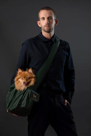 Трансформер для собак Noah & Paw: переноска для маленьких собак до 10 кг з регульованим ременем та м'яким хутром. Подвійний захист, переноска для тварин з веганської шкіри