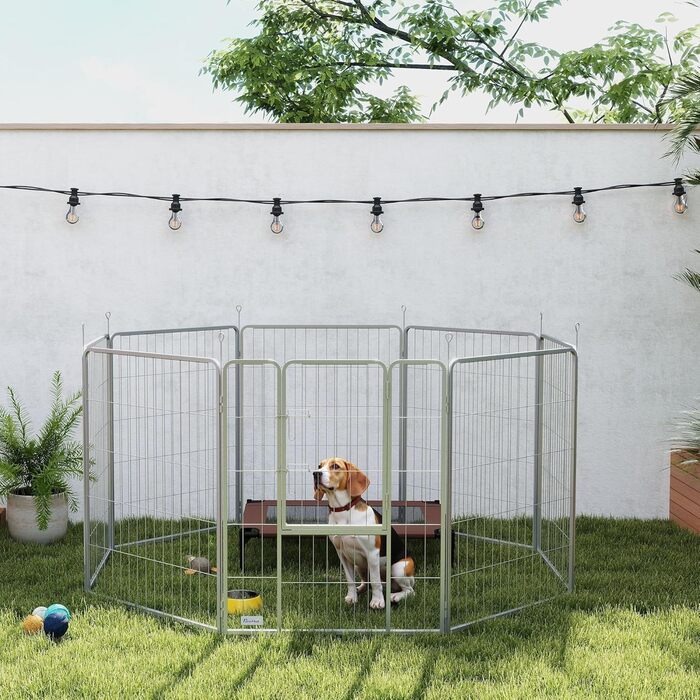 Летворешечка PawHut для собак та кошенят, 8 панелей, 80x100 см, для вулиці