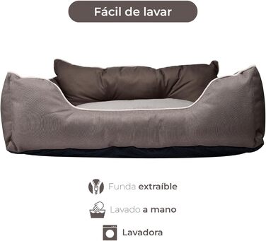 Ляжка для собак United Colors of Benetton, M, коричнева, 75 см, поліестер, ергономічна, для середніх собак