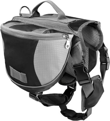 Рюкзак для собак | Великий рюкзак для прогулянок, подорожей та перевезення | З кишенями та регульованими відділеннями