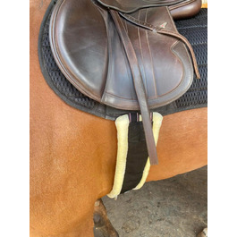 Preto гнучкий підв'яз для коней, м'яке штучне хутро/норка/фліс, міцний нейлон, анти-тертя, з підкладкою, для верхової їзди, повний комплект для поні