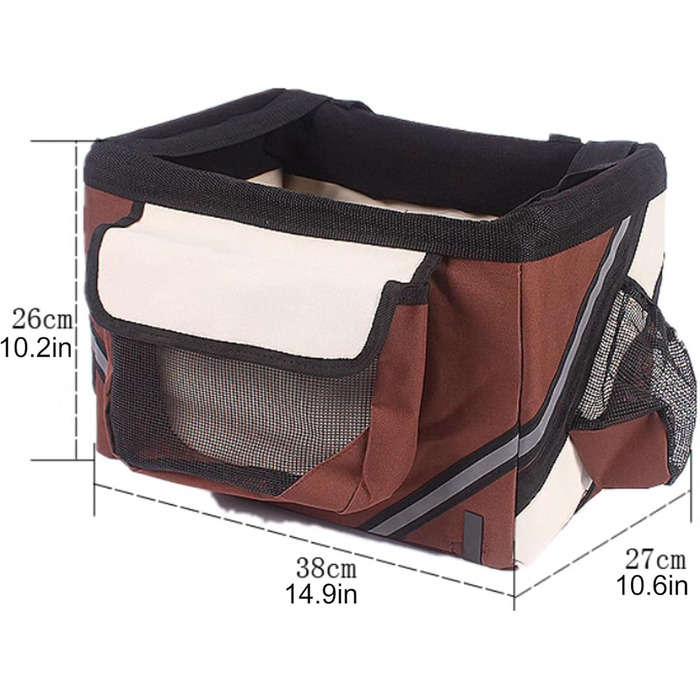 Велосипельна переноска для собак DONGXIAO, рюкзак для тварин, чорний, Oxford-Gewebe, до 6 кг