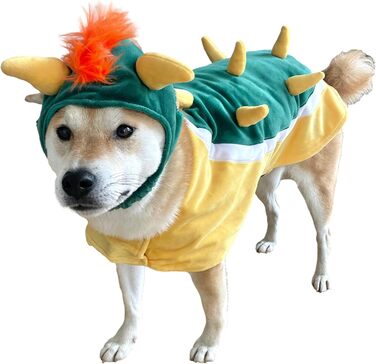 Костюм для собак ComfyCamper Hut та Hosenträger – XL/M/S Lab Star Space Cosplay, Розміри XL, S, M, Червоний (X-Large, Помаранчевий/Червоний у смужку (Sunset Chevron))