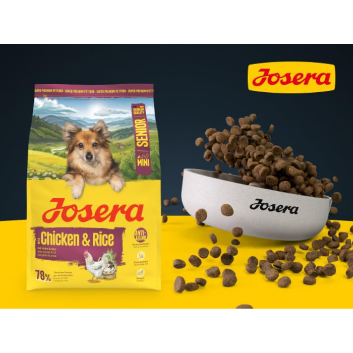 Сухий корм для літніх собак малих порід JOSERA Mini Senior, 3 кг (набір з 3 шт)