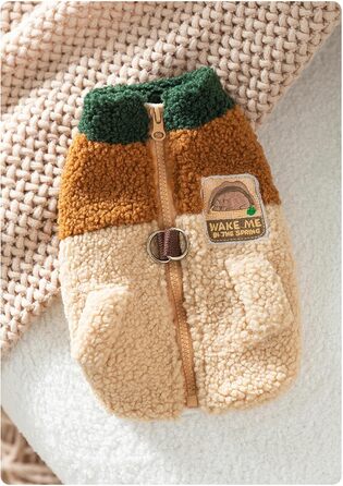 Теплий жилет для собак на осінь та зиму, коричневий, XXL