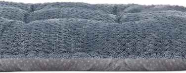 Лежак для собак і котів WONDER MIRACLE Fuzzy Deluxe, супер плюш, машинне прання, 38,1x58,4 см, сірий