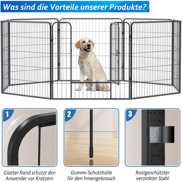 Металевий вольєр для собак та цуценят. Розсувний вольєр-загон для тварин, вигул на вулицю. 12/8 шт.