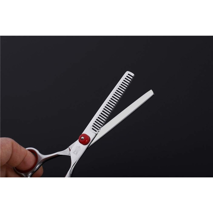 Набір професійних ножиць для грумінгу WYGC PETS: прямі та зігнуті ножиці для собак та котів, 6 дюймів, нержавіюча сталь