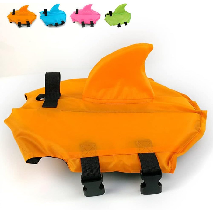 Світшот для собак Snik-S: жилет для плавання з регульованим ремінцем, для собак з короткою мордою (Мопс, Бульдог, Бультер'єр, Чихуахуа), помаранчевий, Medium