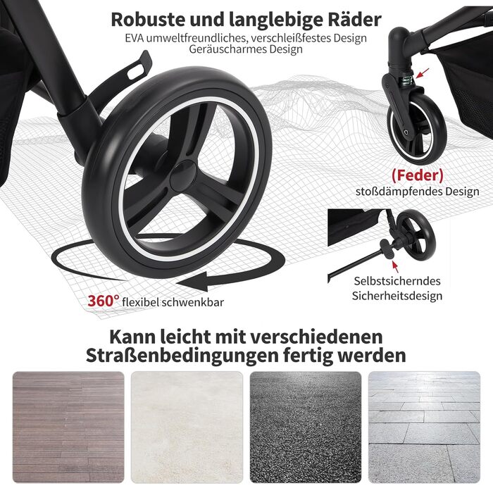 Візок для собак Zstar Hundewagen - чорний, для 2 маленьких тварин (до 15 кг), знімні сумки