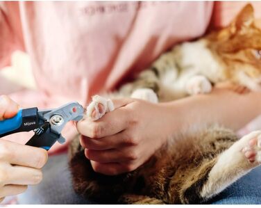 Професійний кусачки для собак та котів, безпечні кусачки для догляду за нігтями, блакитні