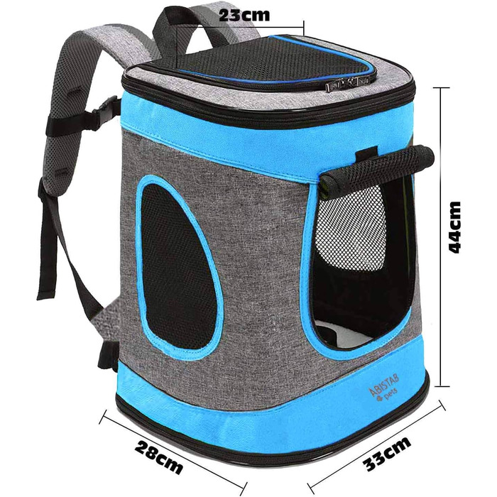 Складана переноска для собак та котів - транспортна сумка для авто та авіаперельотів. Зручна, безпечна, міцна. Колір: сіро-технозелений