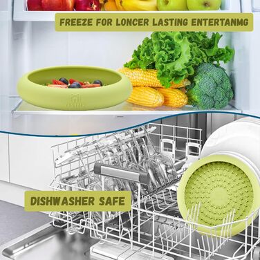 Нічна годівниця для собак Bestalk: уповільнює харчування, зменшує тривожність, силікон, BPA-free, зелена