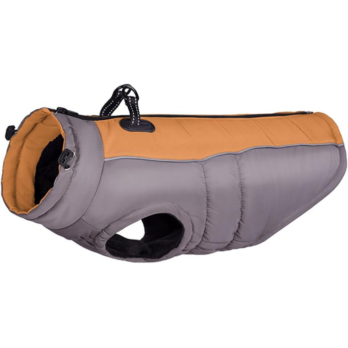 Водонепроникна куртка для собак середніх та великих порід FUNAT, тепла зимова жилетка, коричнева, 3XL