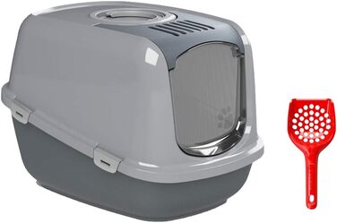 Туалет для котів PeeWee XXL EcoDome з ситом і лопаткою, 66,5×48,5×46,5 см