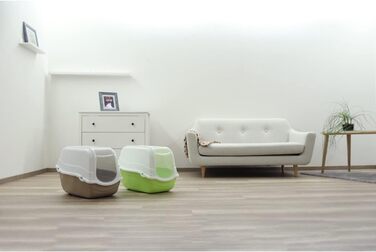 Торгова лоток для котів Kerbl Minka, 58 x 39 x 17 см, бежевий/кремовий, 1 шт.