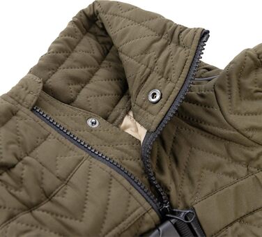 Теплий зимовий одяг для собак, двошаровий жилет, водонепроникний, вітронепроникний, з відбиваючими елементами, для Коргі та Такс, оливковий колір