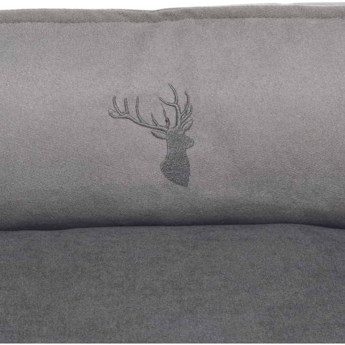 Ліжко для собак TRIXIE Leni, 60x50 см, пісок/сірий - зручне місце для сну з подушкою, кошик для собак середніх порід, неслизьке та пральне