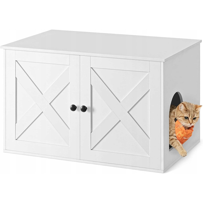 Будиночок-туалет для котів Feandrea – Стильна шафа-укриття для лотка, 80x53x50 см